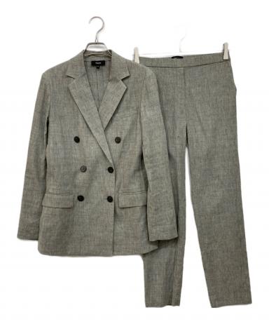 中古・古着通販】theory (セオリー) SHARKSKIN CRUNCH SET UP グレー