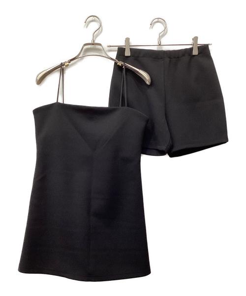 TIMELESS WOMAN（タイムレス ウーマン）TIMELESS WOMAN (タイムレス ウーマン) BONDING MINI DRESS & SHORTS ブラック サイズ:Ｍの古着・服飾アイテム