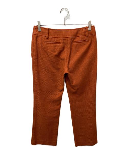 TORY BURCH（トリーバーチ）TORY BURCH (トリーバーチ) ツイードセンタープレスパンツ オレンジ サイズ:2の古着・服飾アイテム