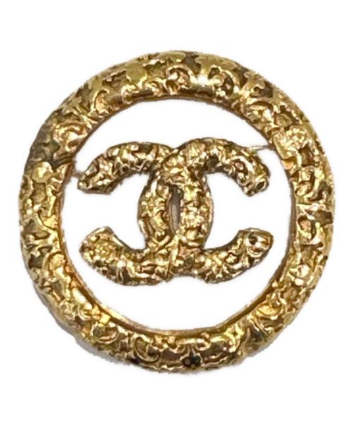 CHANEL（シャネル）CHANEL (シャネル) 溶岩ココマークサークルブローチ ゴールドの古着・服飾アイテム