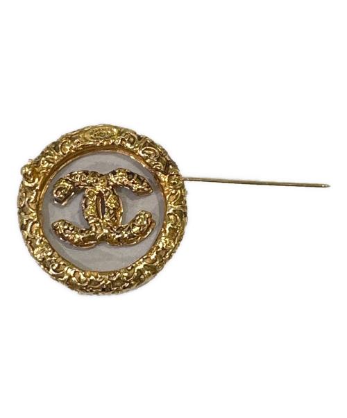 CHANEL（シャネル）CHANEL (シャネル) 溶岩ココマークサークルブローチ ゴールド サイズ:-の古着・服飾アイテム