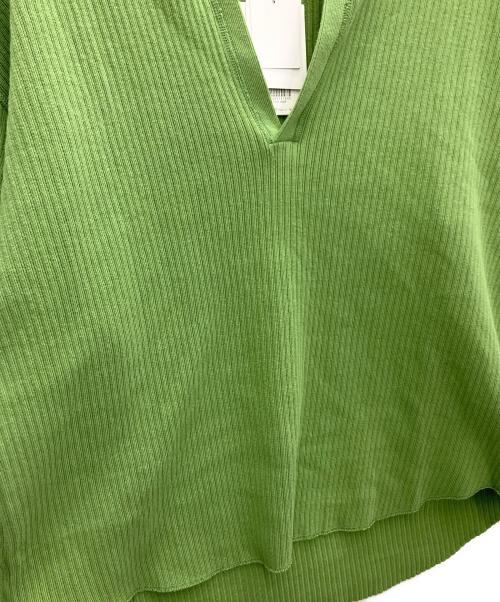 CLANE（クラネ）CLANE (クラネ) COLOR STITCH HEAVY RIB TOPS グリーン サイズ:SIZE2 未使用品の古着・服飾アイテム