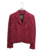 VERSACE JEANS COUTUREヴェルサーチ ジーンズクチュール）の古着「ツイードジャケット」｜ピンク