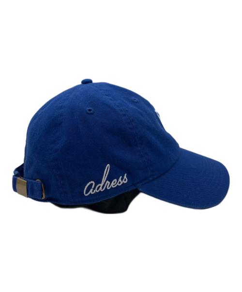 adress（アドレス）adress (アドレス) LA SASANQUA BASEBALL CAP ブルーの古着・服飾アイテム