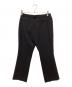 AP STUDIO (エーピーストゥディオ) セミフレアクロップドパンツ ブラック サイズ:３８ 未使用品：6000円