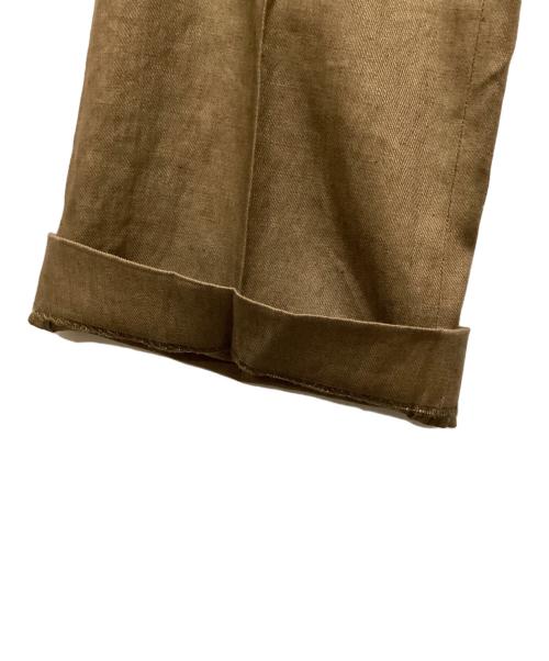 DEUXIEME CLASSE（ドゥーズィエム クラス）DEUXIEME CLASSE (ドゥーズィエム クラス) サルファーゾメパンツ ブラウン サイズ:38の古着・服飾アイテム