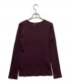 DEUXIEME CLASSEドゥーズィエム クラス）の古着「コットンカシミヤクルーネックカットソー」｜ワイン