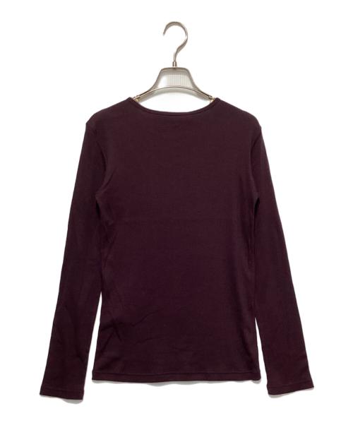 DEUXIEME CLASSE（ドゥーズィエム クラス）DEUXIEME CLASSE (ドゥーズィエム クラス) コットンカシミヤクルーネックカットソー ワイン サイズ:表記無し 未使用品の古着・服飾アイテム