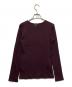 DEUXIEME CLASSE（ドゥーズィエム クラス）の古着「コットンカシミヤクルーネックカットソー」｜ワイン