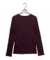 DEUXIEME CLASSE (ドゥーズィエム クラス) コットンカシミヤクルーネックカットソー ワイン サイズ:表記無し 未使用品：6000円