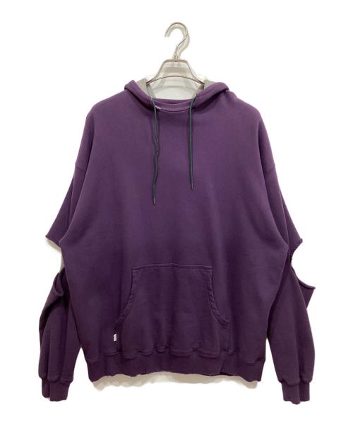 FILL THE BILL（フィルザビル）FILL THE BILL (フィルザビル) Reversible Sweat Parka グレー×パープル サイズ:SIZE 2の古着・服飾アイテム