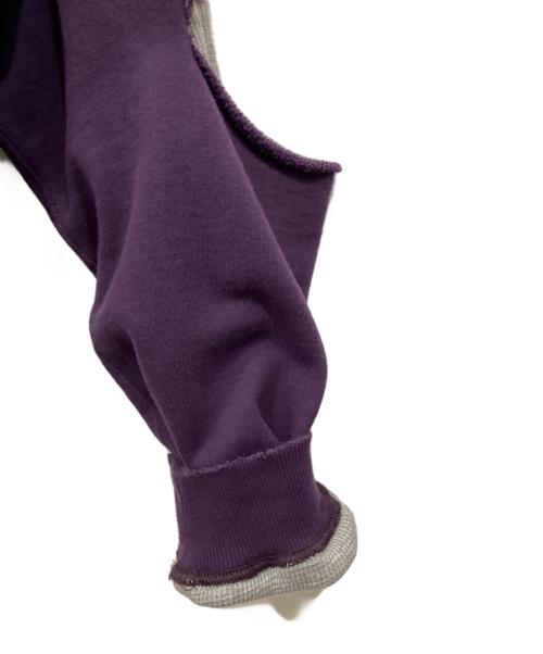 FILL THE BILL（フィルザビル）FILL THE BILL (フィルザビル) Reversible Sweat Parka グレー×パープル サイズ:SIZE 2の古着・服飾アイテム