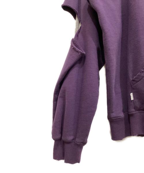 FILL THE BILL（フィルザビル）FILL THE BILL (フィルザビル) Reversible Sweat Parka グレー×パープル サイズ:SIZE 2の古着・服飾アイテム