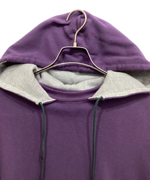 FILL THE BILL（フィルザビル）FILL THE BILL (フィルザビル) Reversible Sweat Parka グレー×パープル サイズ:SIZE 2の古着・服飾アイテム