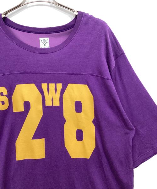 South2 West8（サウスツー ウエストエイト）South2 West8 (サウスツー ウエストエイト) Hockey Tee/OT606 パープル サイズ:SIZE Lの古着・服飾アイテム