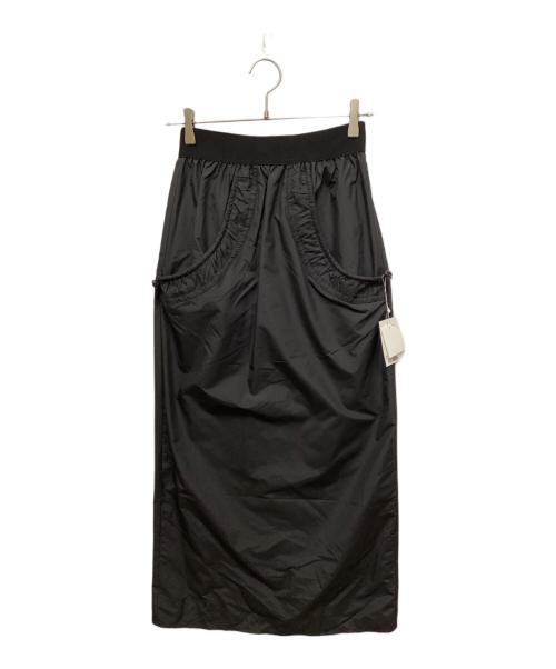 willfully（ウィルフリー）willfully (ウィルフリー) ドローストリングポケットペンシルスカート ブラック サイズ:Freeの古着・服飾アイテム