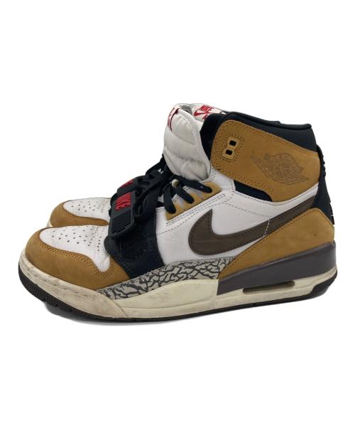 NIKE（ナイキ）NIKE (ナイキ) ハイカットスニーカー ホワイト×ブラウン サイズ:28.0の古着・服飾アイテム