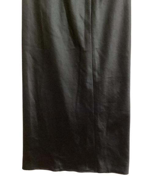 journal standard L'essage（ジャーナルスタンダード レサージュ）journal standard L'essage (ジャーナルスタンダード レサージュ) サテンマキシスカート ブラック サイズ:Mの古着・服飾アイテム