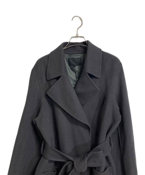 icB（アイシービー）icB (アイシービー) Wool Rever トレンチ型コート グレー サイズ:9の古着・服飾アイテム