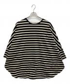 LE PHILル フィル）の古着「バックスリットラスティックジャージープルオーバーカットソー」｜ブラック