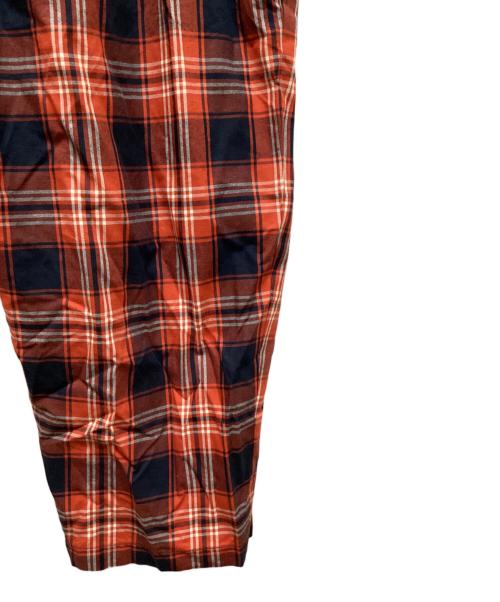 journal standard luxe（ジャーナルスタンダード ラックス）journal standard luxe (ジャーナルスタンダード ラックス) ツイルチェック グランディパンツ レッド サイズ:Lの古着・服飾アイテム