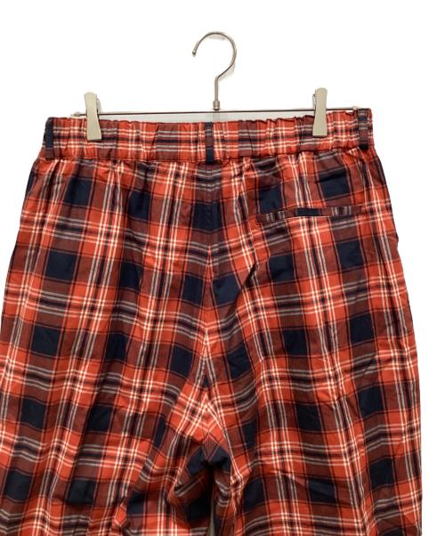 journal standard luxe（ジャーナルスタンダード ラックス）journal standard luxe (ジャーナルスタンダード ラックス) ツイルチェック グランディパンツ レッド サイズ:Lの古着・服飾アイテム