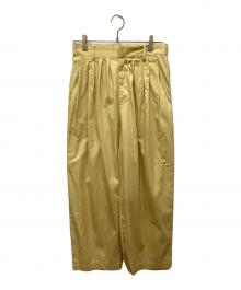 journal standard luxe（ジャーナルスタンダード ラックス）の古着「タックワイドパンツ」｜イエロー