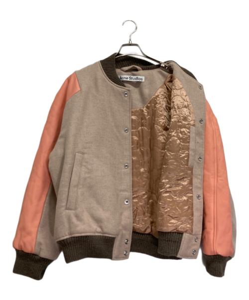 Acne studios（アクネ ストゥディオズ）Acne studios (アクネ ストゥディオス) ボンバージャケット ベージュ サイズ:48の古着・服飾アイテム