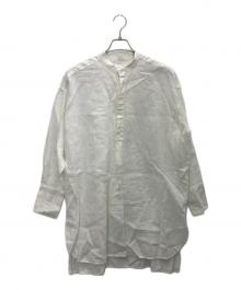 KAGURE（カグレ）の古着「リネンチュニックシャツ」｜ホワイト