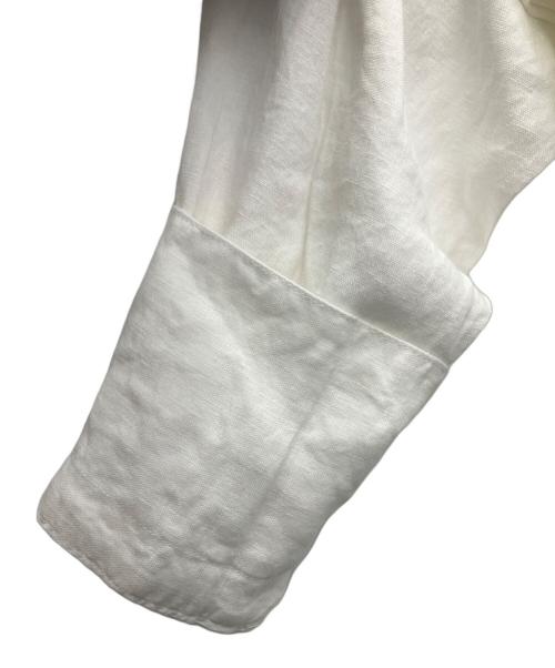KAGURE（カグレ）KAGURE (カグレ) リネンチュニックシャツ ホワイト サイズ:SIZEFREEの古着・服飾アイテム
