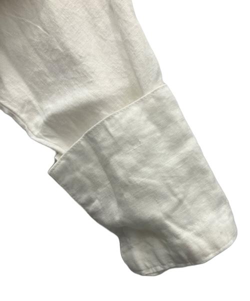 KAGURE（カグレ）KAGURE (カグレ) リネンチュニックシャツ ホワイト サイズ:SIZEFREEの古着・服飾アイテム