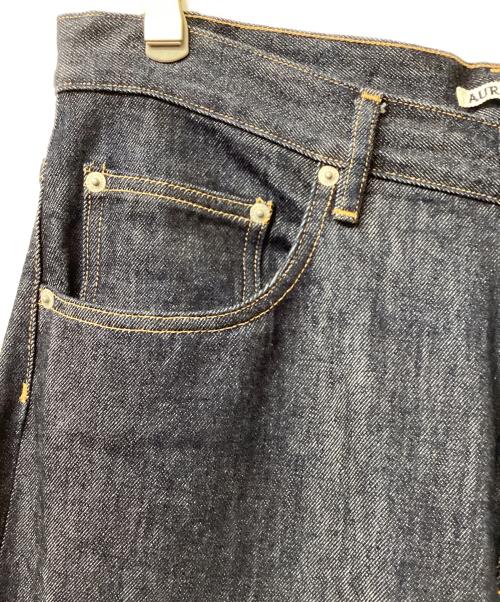 AURALEE（オーラリー）AURALEE (オーラリー) AURALEE HARD TWIST DENIM WIDE PANTS インディゴ サイズ:86㎝(W34)の古着・服飾アイテム