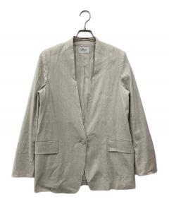 中古・古着通販】Eaphi (エフィ) CURVE CUT LINE JACKET ブラック