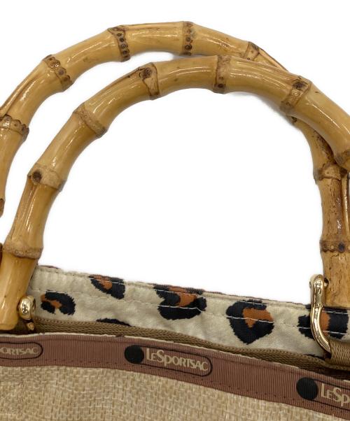 LeSportsac（レスポートサック）LeSportsac (レスポートサック) LG BAMBOO RAFFIA TOTE ベージュの古着・服飾アイテム
