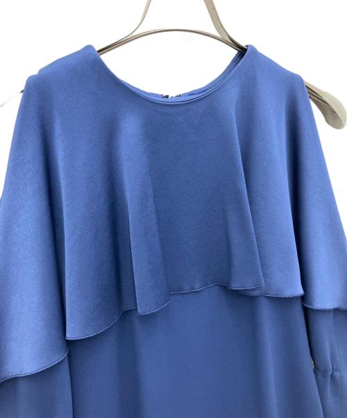 M Maglie le cassetto（エム マーリエ ル カセット）M Maglie le cassetto (エム マーリエ ル カセット) オープンショルダードレス ブルー サイズ:SIZE9の古着・服飾アイテム