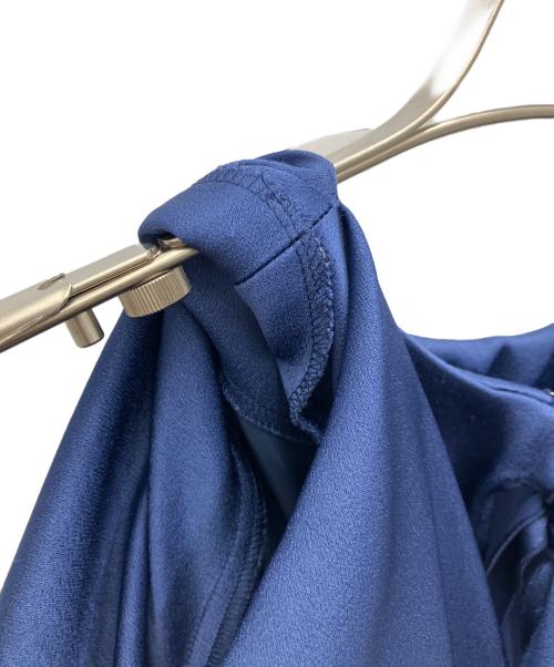 M Maglie le cassetto（エム マーリエ ル カセット）M Maglie le cassetto (エム マーリエ ル カセット) オープンショルダードレス ブルー サイズ:SIZE9の古着・服飾アイテム