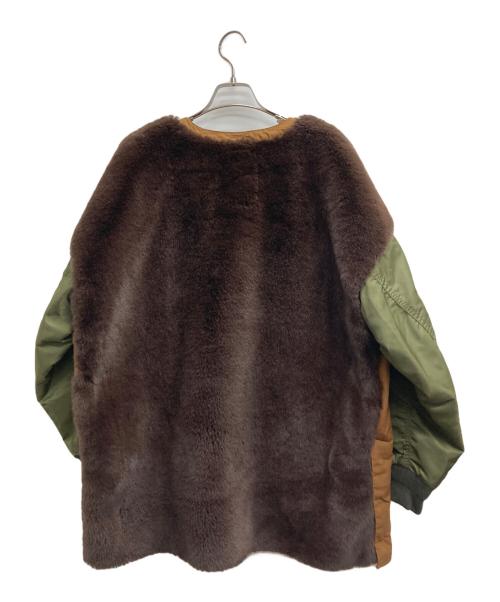 etsinta（エシンタ）etsinta (エシンタ) ファー切替ジャケット カーキ サイズ:ONEの古着・服飾アイテム