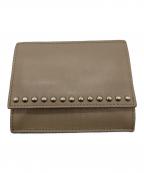 J&M DAVIDSONジェイ＆エム デヴィッドソン）の古着「CARD COIN PURSE WITH STUDS」｜ベージュ