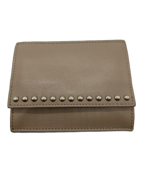J&M DAVIDSON（ジェイ＆エム デヴィッドソン）J&M DAVIDSON (ジェイ＆エム デヴィッドソン) CARD COIN PURSE WITH STUDS ベージュ サイズ:-の古着・服飾アイテム