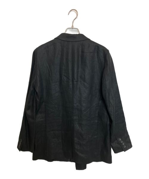 uncrave（アンクレイヴ）uncrave (アンクレイヴ) ヘリンボーン リネン ジャケット ブラック サイズ:1の古着・服飾アイテム