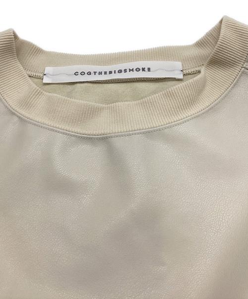 COGTHEBIGSMOKE（コグザビッグスモーク）COGTHEBIGSMOKE (コグザビッグスモーク) ヴィーガンレザートップス ベージュ サイズ:表記無しの古着・服飾アイテム