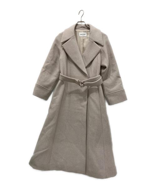 EMMEL REFINES（エメル リファインズ）EMMEL REFINES (エメル リファインズ) ベルト付きコート グレージュ サイズ:Sの古着・服飾アイテム