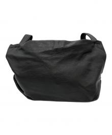 discord Yohji Yamamoto（ディスコード ヨウジヤマモト）の古着「レザーショルダーバッグ　TULIPS」｜ブラック