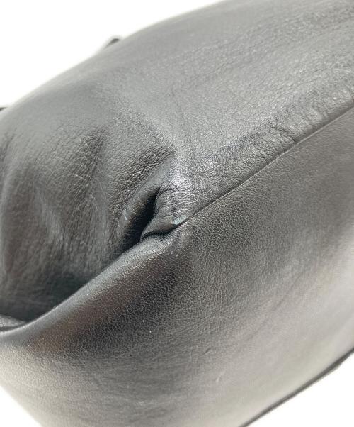 discord Yohji Yamamoto（ディスコード ヨウジヤマモト）discord Yohji Yamamoto (ディスコード ヨウジヤマモト) レザーショルダーバッグ　TULIPS ブラックの古着・服飾アイテム