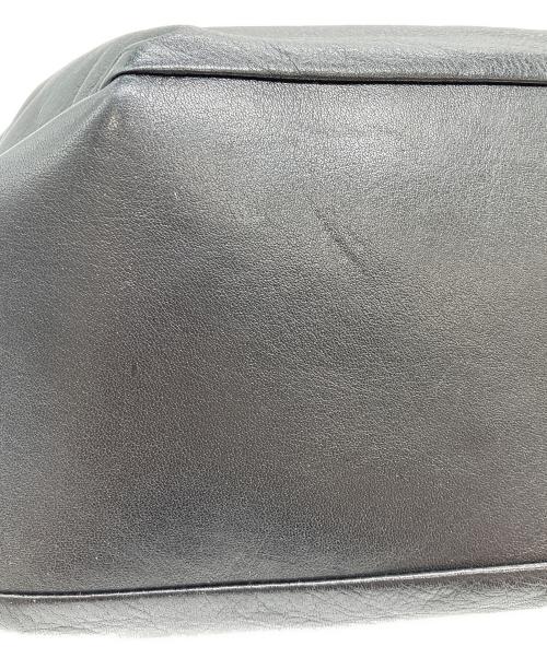 discord Yohji Yamamoto（ディスコード ヨウジヤマモト）discord Yohji Yamamoto (ディスコード ヨウジヤマモト) レザーショルダーバッグ　TULIPS ブラックの古着・服飾アイテム