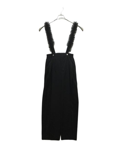 Re.Verofonna（ヴェロフォンナ）Re.Verofonna (ヴェロフォンナ) サスペンダー付パンツ ブラック サイズ:38の古着・服飾アイテム