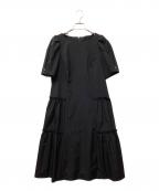 TO BE CHICトゥービーシック）の古着「ストレッチタフタ ドレス」｜ブラック