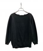 FRAMeWORKフレームワーク）の古着「ペーパーポリエステルボートネック」｜ブラック