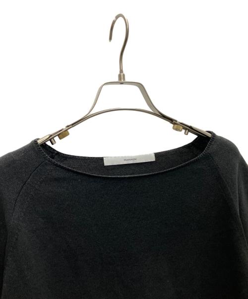 FRAMeWORK（フレームワーク）FRAMeWORK (フレームワーク) ペーパーポリエステルボートネック ブラック サイズ:-の古着・服飾アイテム