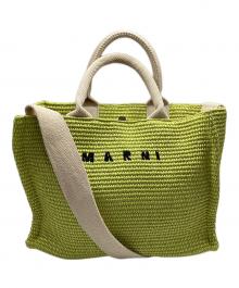 MARNI（マルニ）の古着「スモールバスケットバッグ」｜ライム
